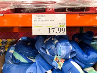 17.99 sign for big joe noodle sling chairs