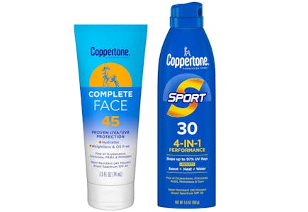 2 Coppertone Sunscreens