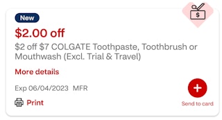 a cvs colgate store coupon
