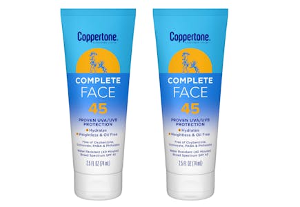 2 Coppertone Sunscreens