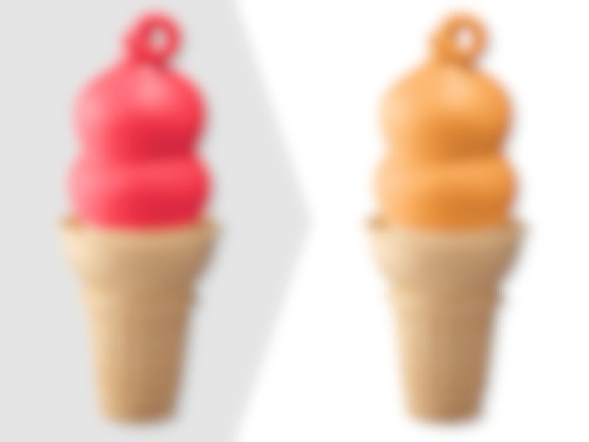 discontinued cherry dipped cone from dairy queen and its butterscotch dipped cone replacement