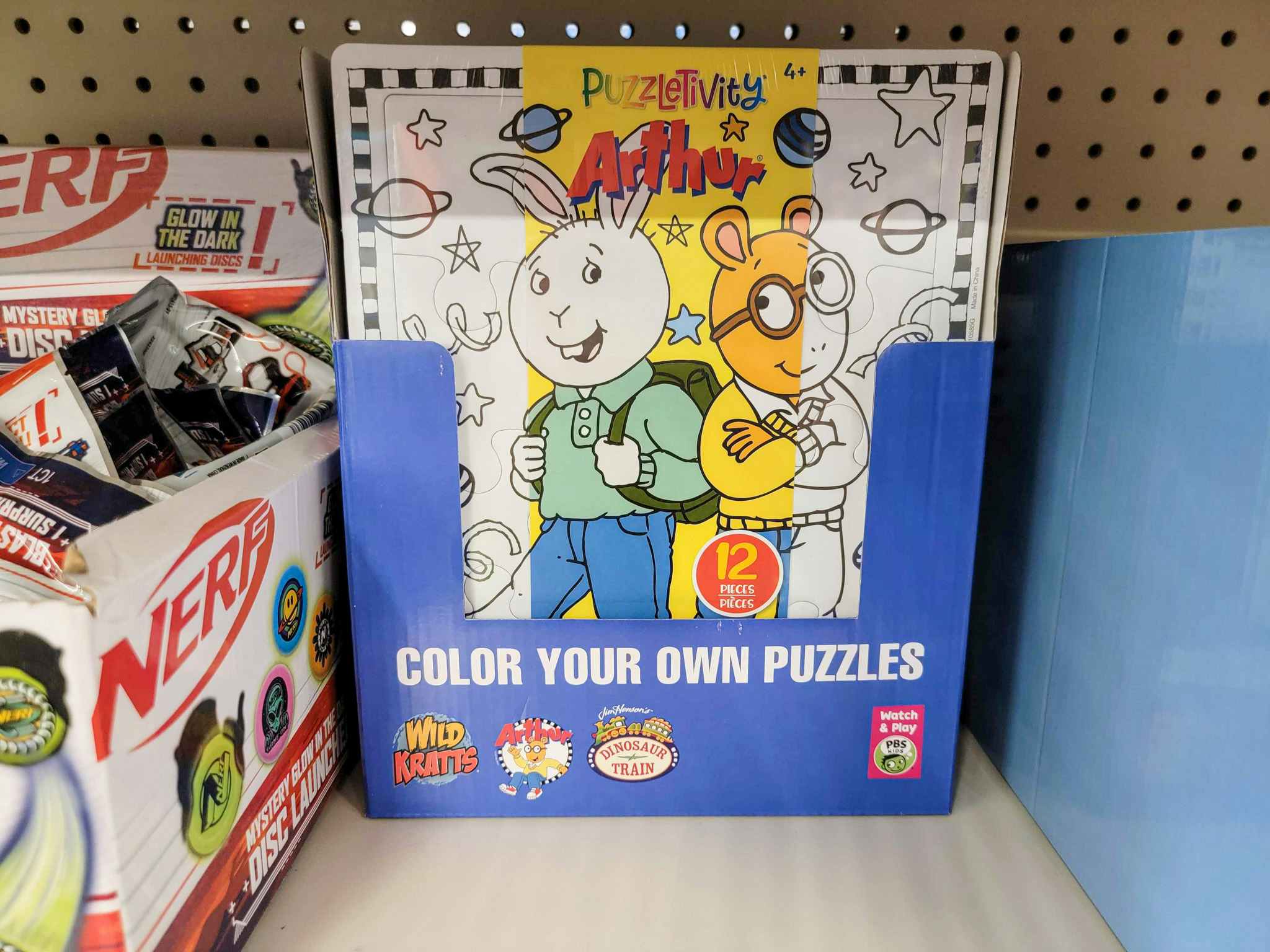 arthur themed color your own puzzle
