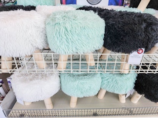 fuzzy footstools
