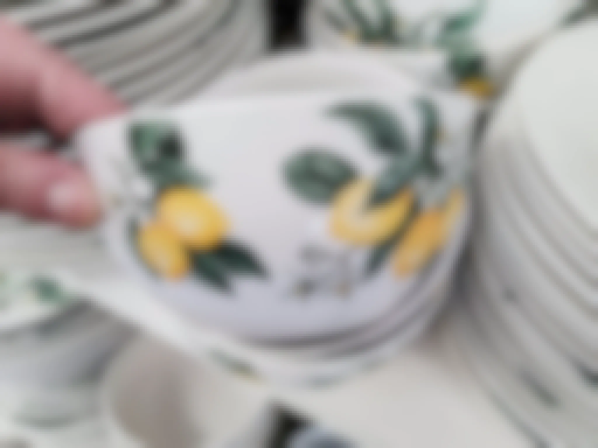 lemon printed bowl