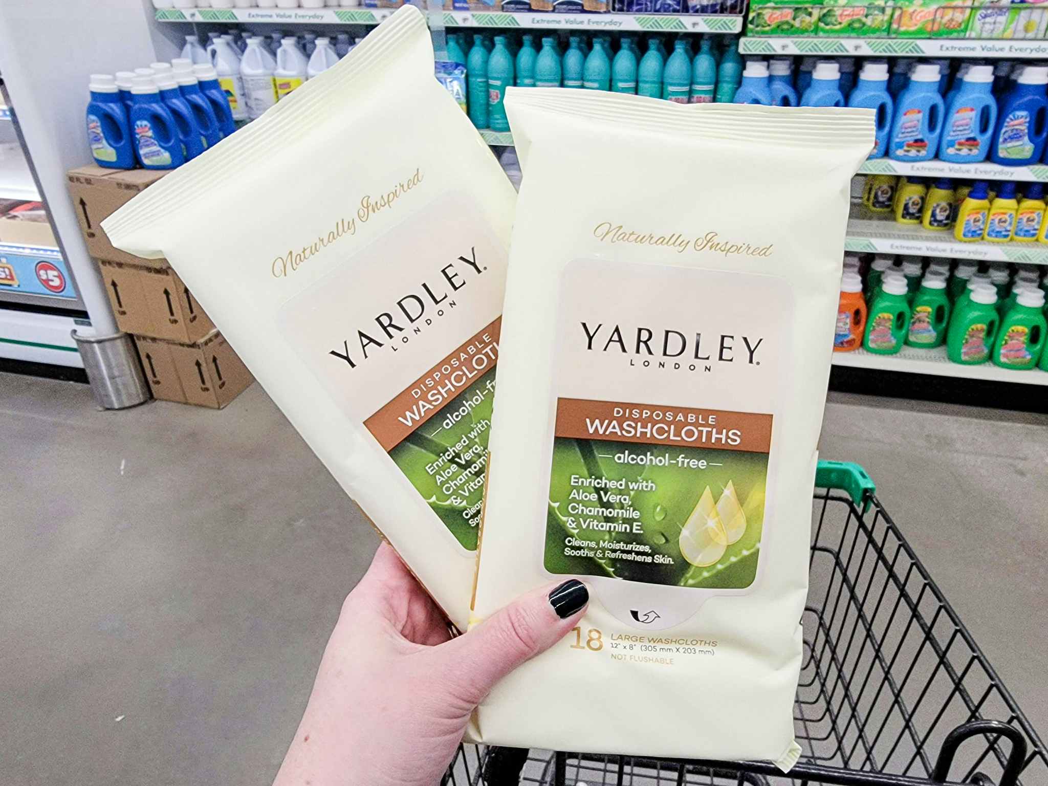yardley disposable washcloths
