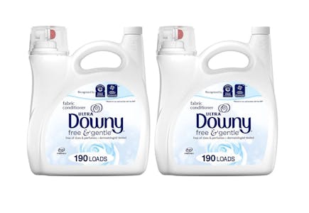 2 Bottles of Downy Free & Clear Fabric Softener