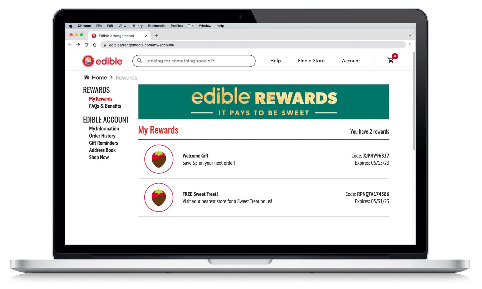 Best Edible Arrangements Coupon Code Hacks The Krazy Coupon Lady   Edible Arrangements Coupon Savings Person Laptop Rewards Screenshot 2 1684272353 1684272353 