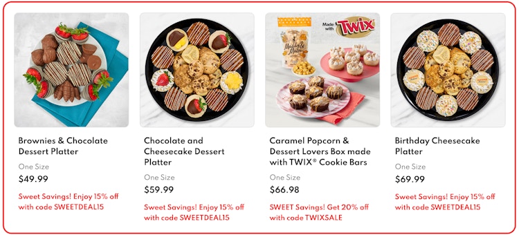 special online offers from edible arrangements