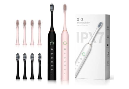 2 Electric Toothbrushes with Brush Heads