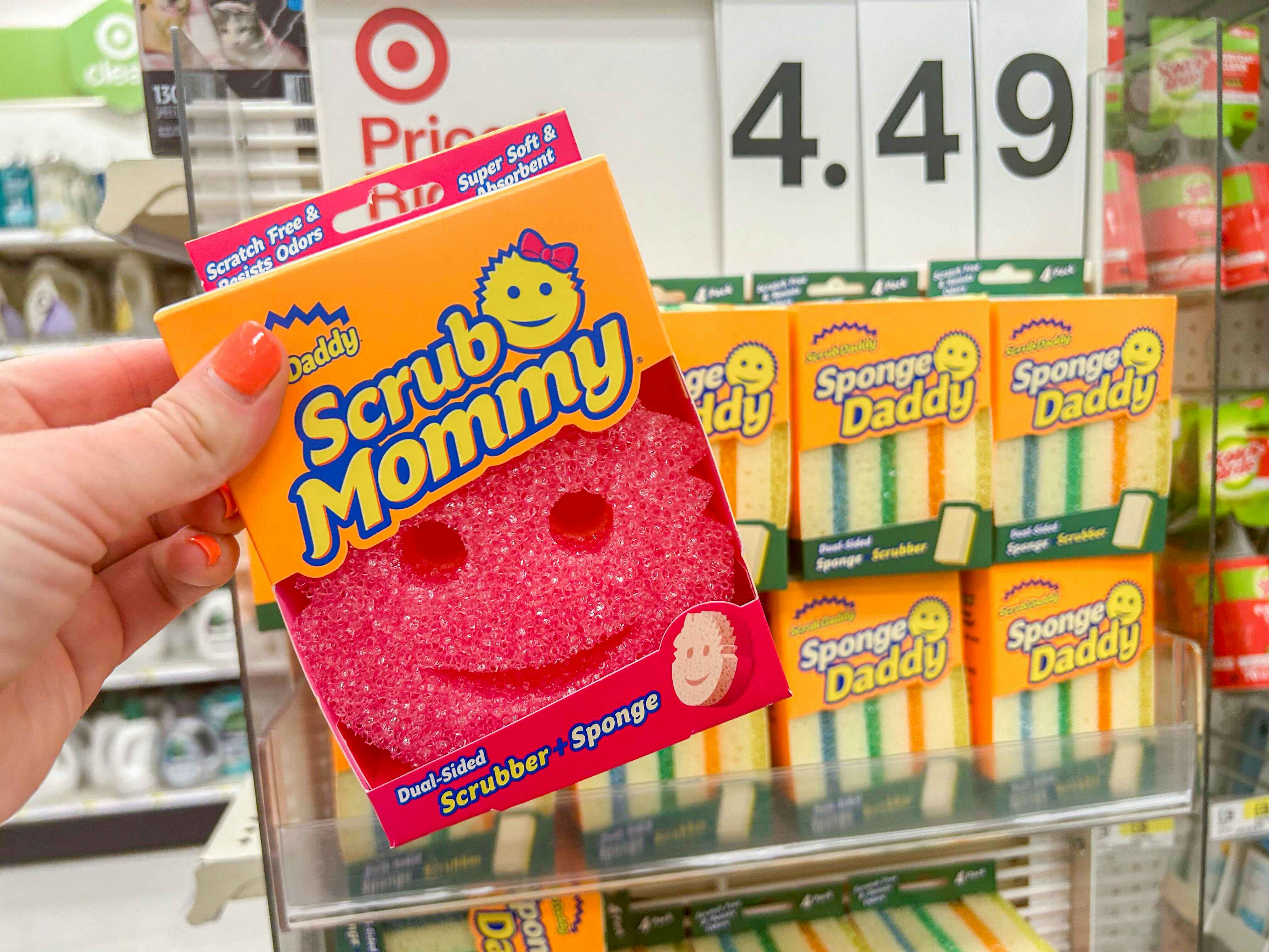Scrub Daddy Powerpaste + Scrub Mommy Dye Free Sponge Natural Household  Cleanser : Target