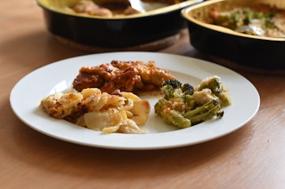 Home Bake Meals dish served on a white plate