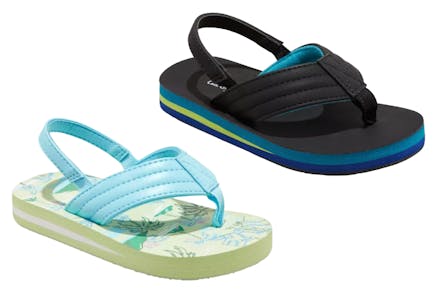 Toddler Slip-On Thong Sandals in 3 Colors