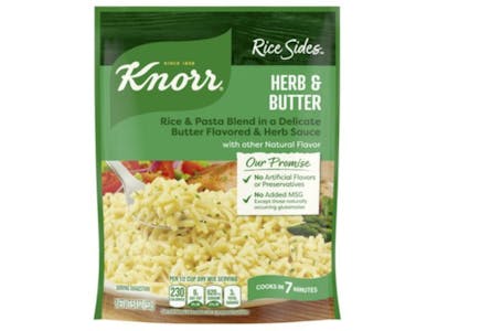4 Knorr Rice or Pasta