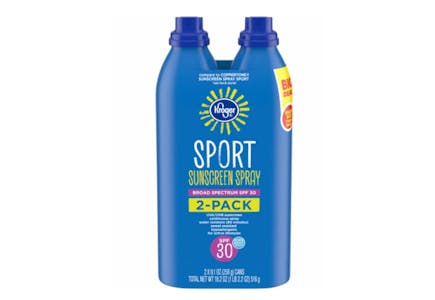 Kroger Sunscreen Spray 2-Pack