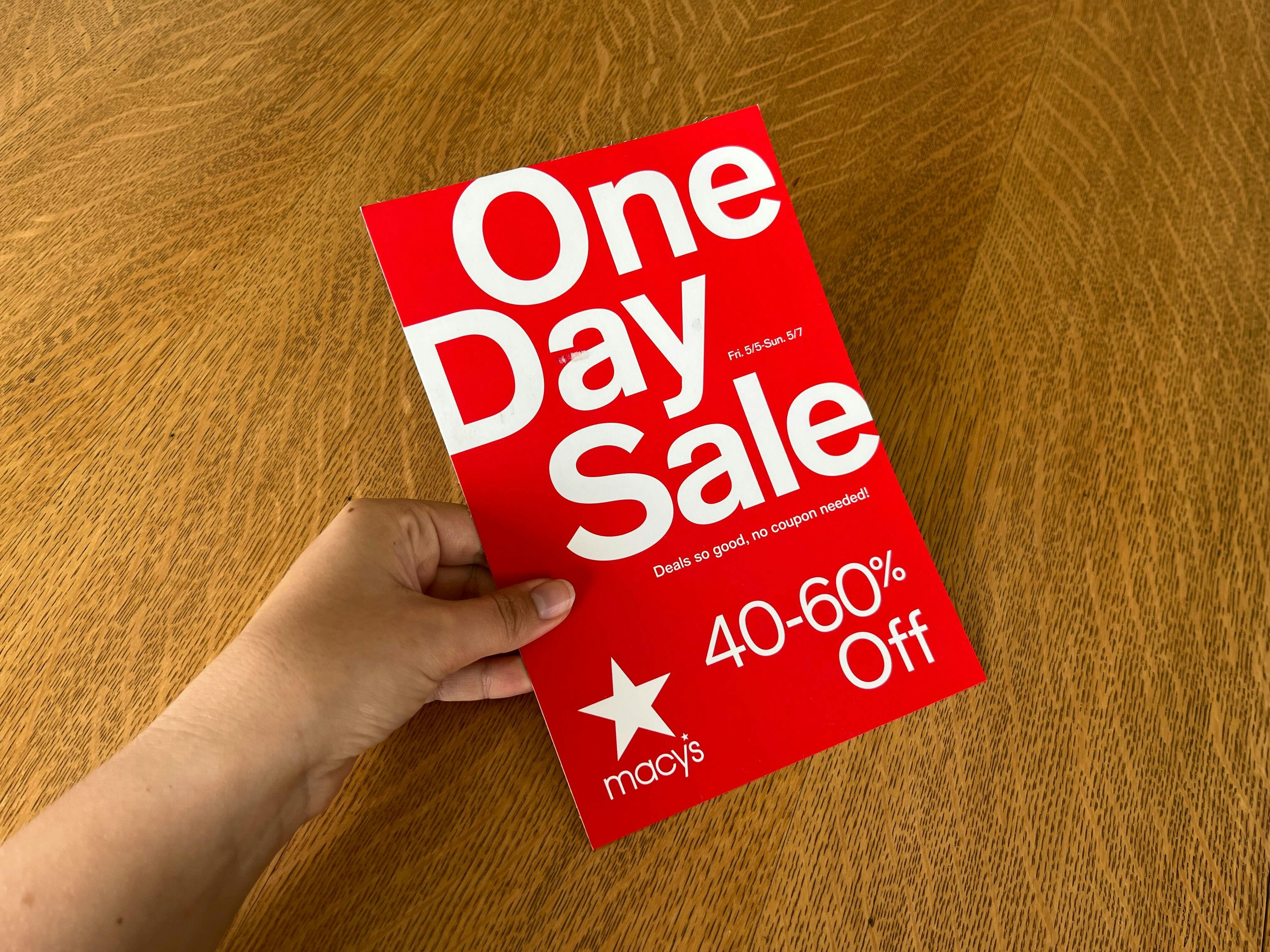 Macy's One Day Sale We Predict an Oct. 2023 Return The Krazy Coupon Lady