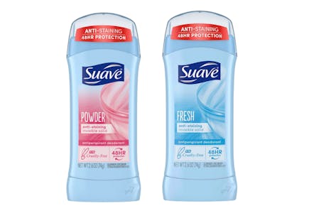 2 Suave Deodorants with ExtraBucks Rollover