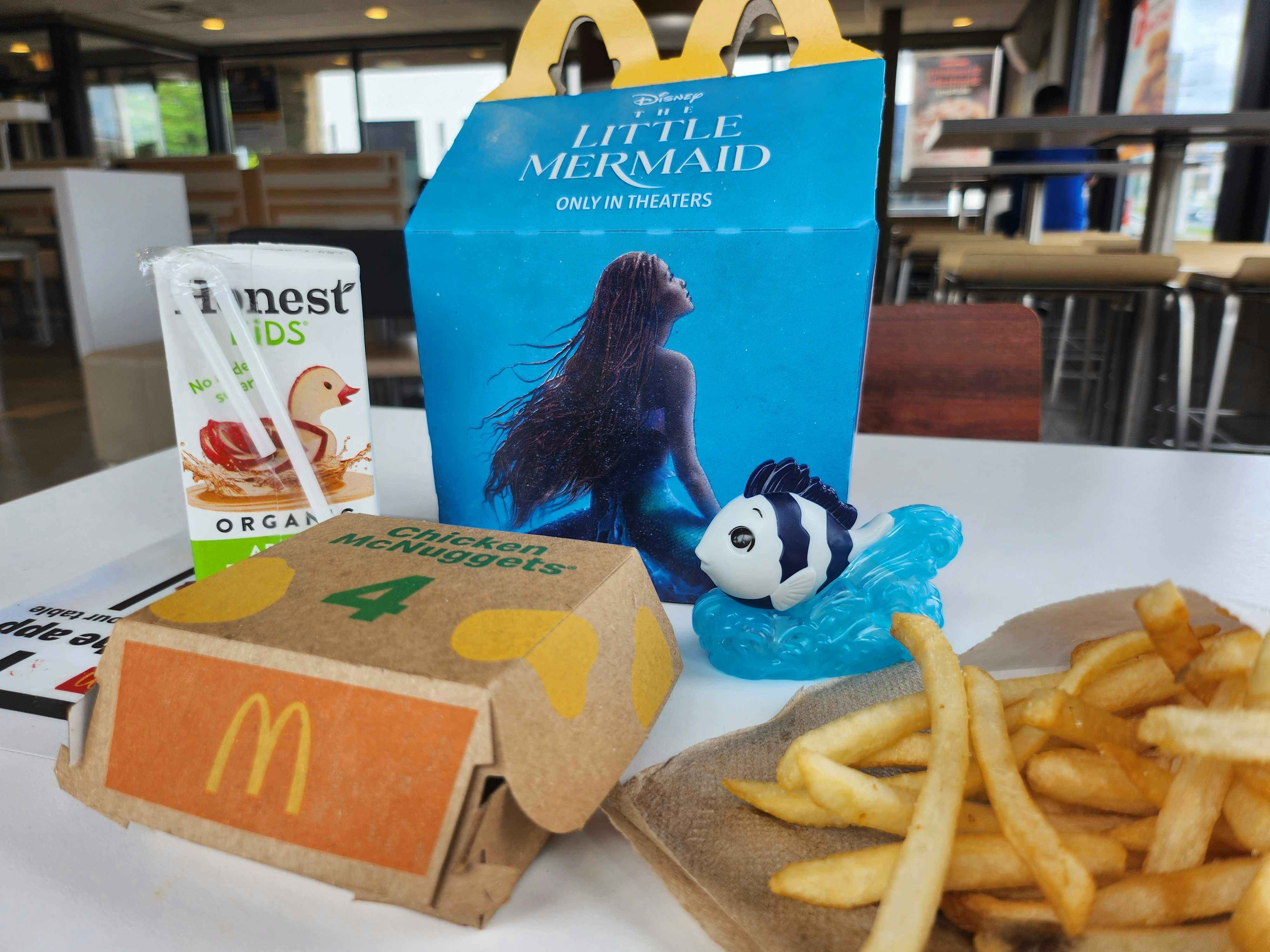 mcdonalds happy meal themed after the little mermaid