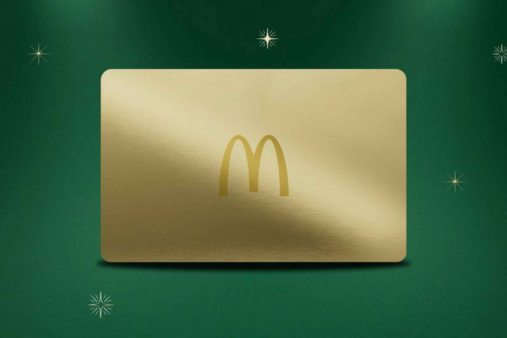 A graphic of the McDonald's McGold card