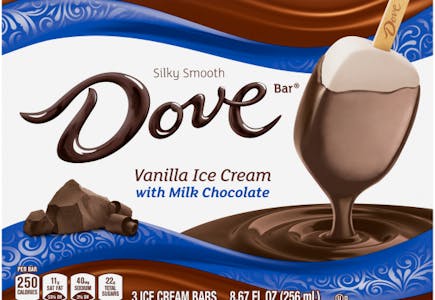 Dove Ice Cream Bars: $2 Each