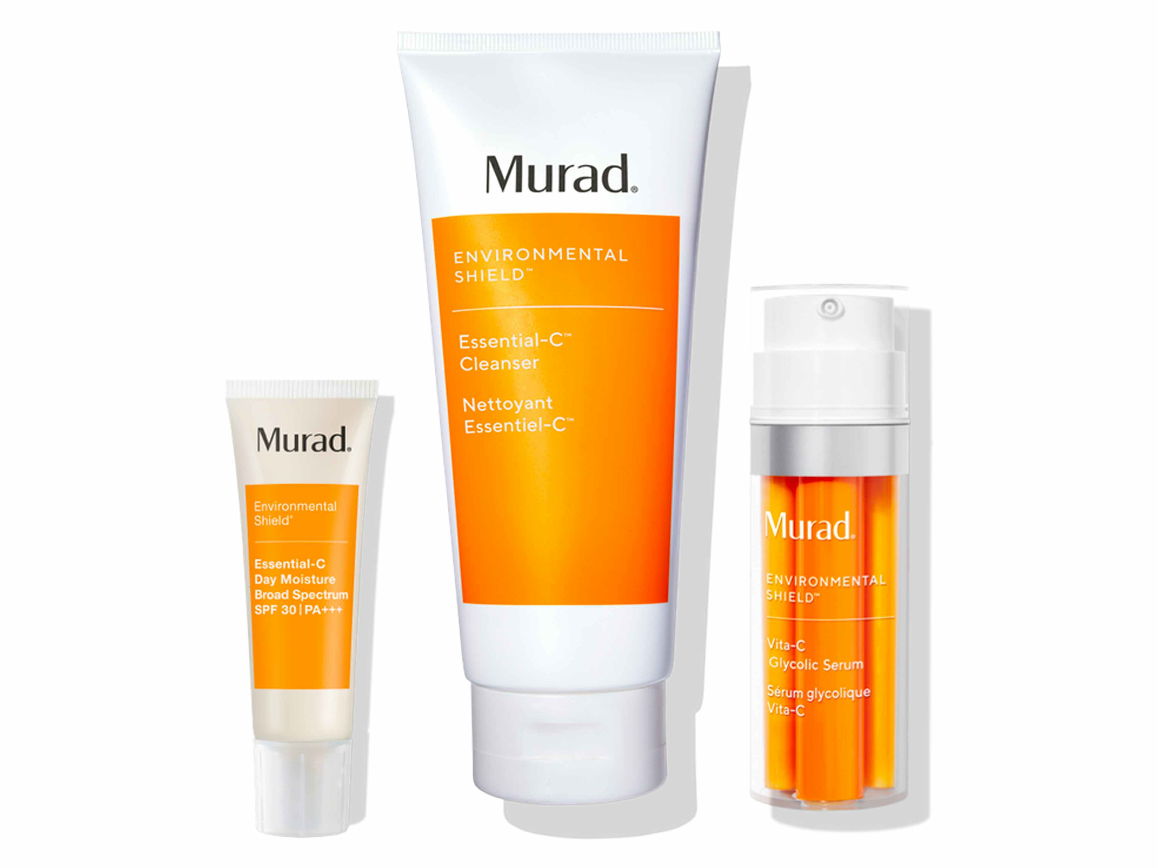 Three prodcuts from Murad from the Environmental Shield collection 