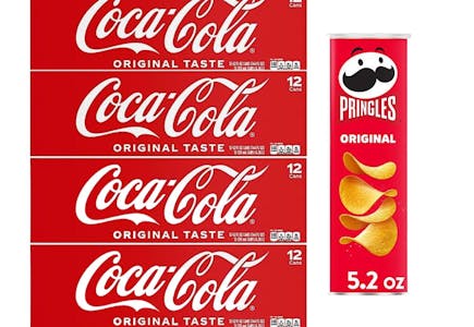 4 Coca-Cola 12-Packs + Free Pringles