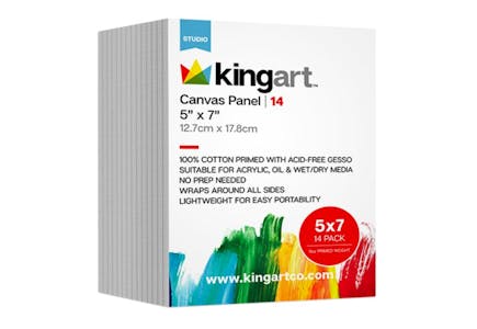 KingArt 5" x 7" Canvases
