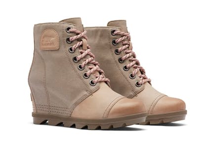 Sorel Taupe Wedge Bootie