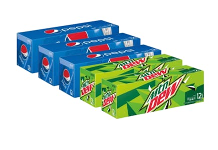 5 Pepsi & MTN Dew, 12 ct