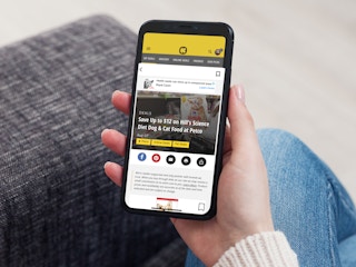 Someone looking at Science Diet dog food deals on the KCL app