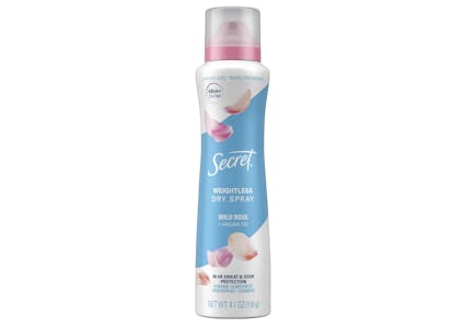 3 Secret Deodorant Sprays