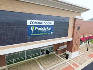 the exterior of paddle up