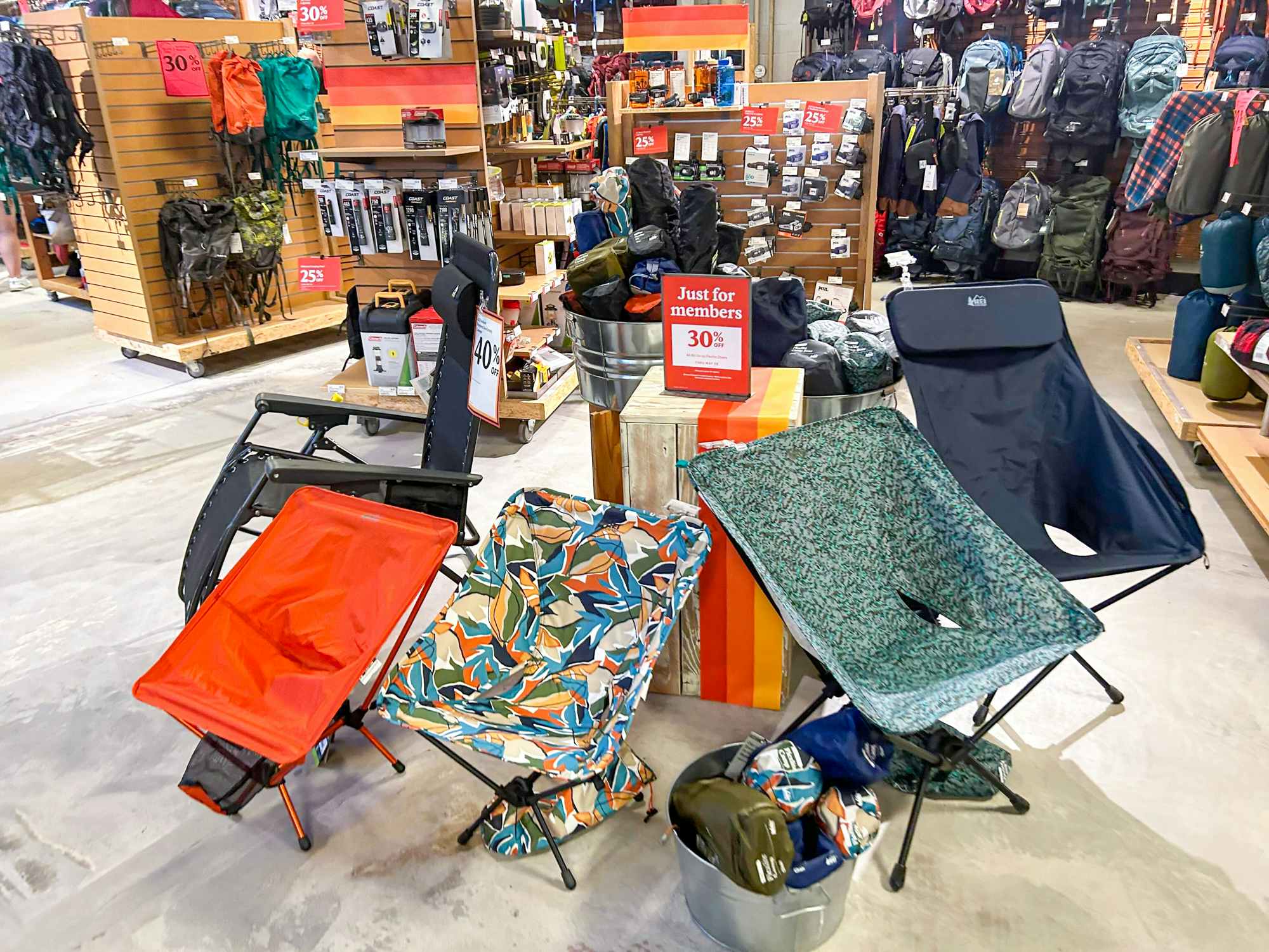 Camping chairs on sale at REI