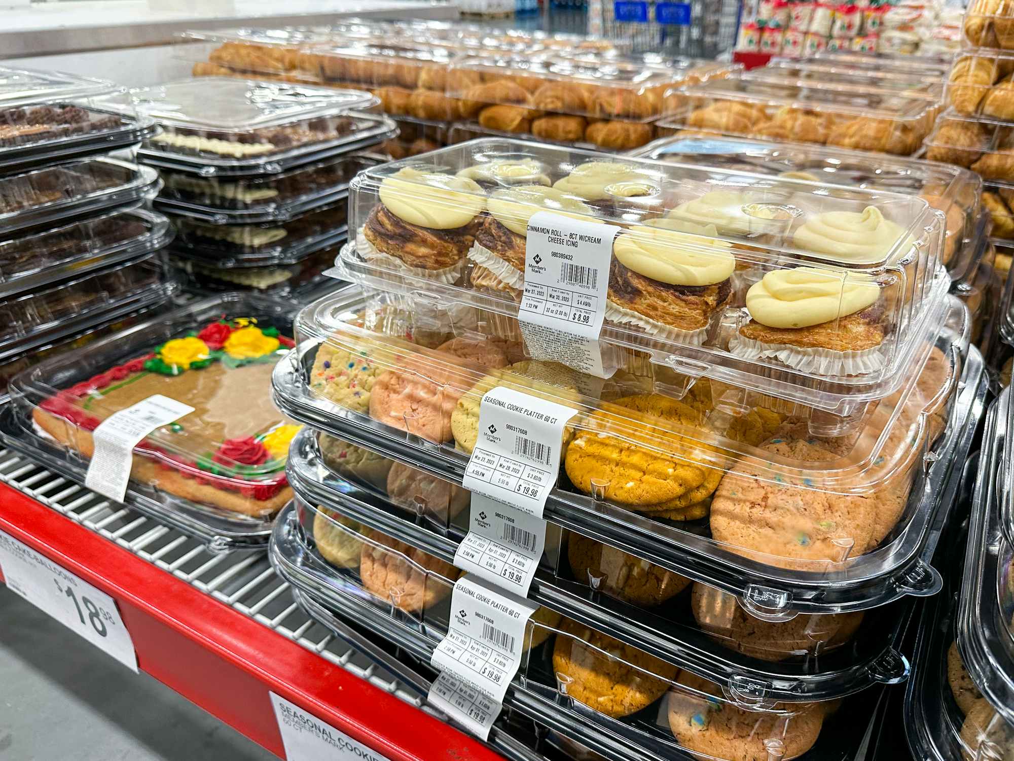 Baked goods in the bakery at Sam's Club