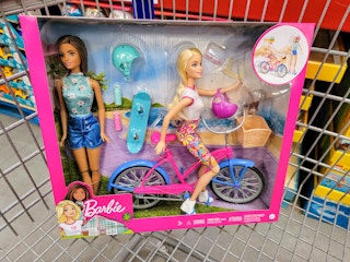 barbie bike set