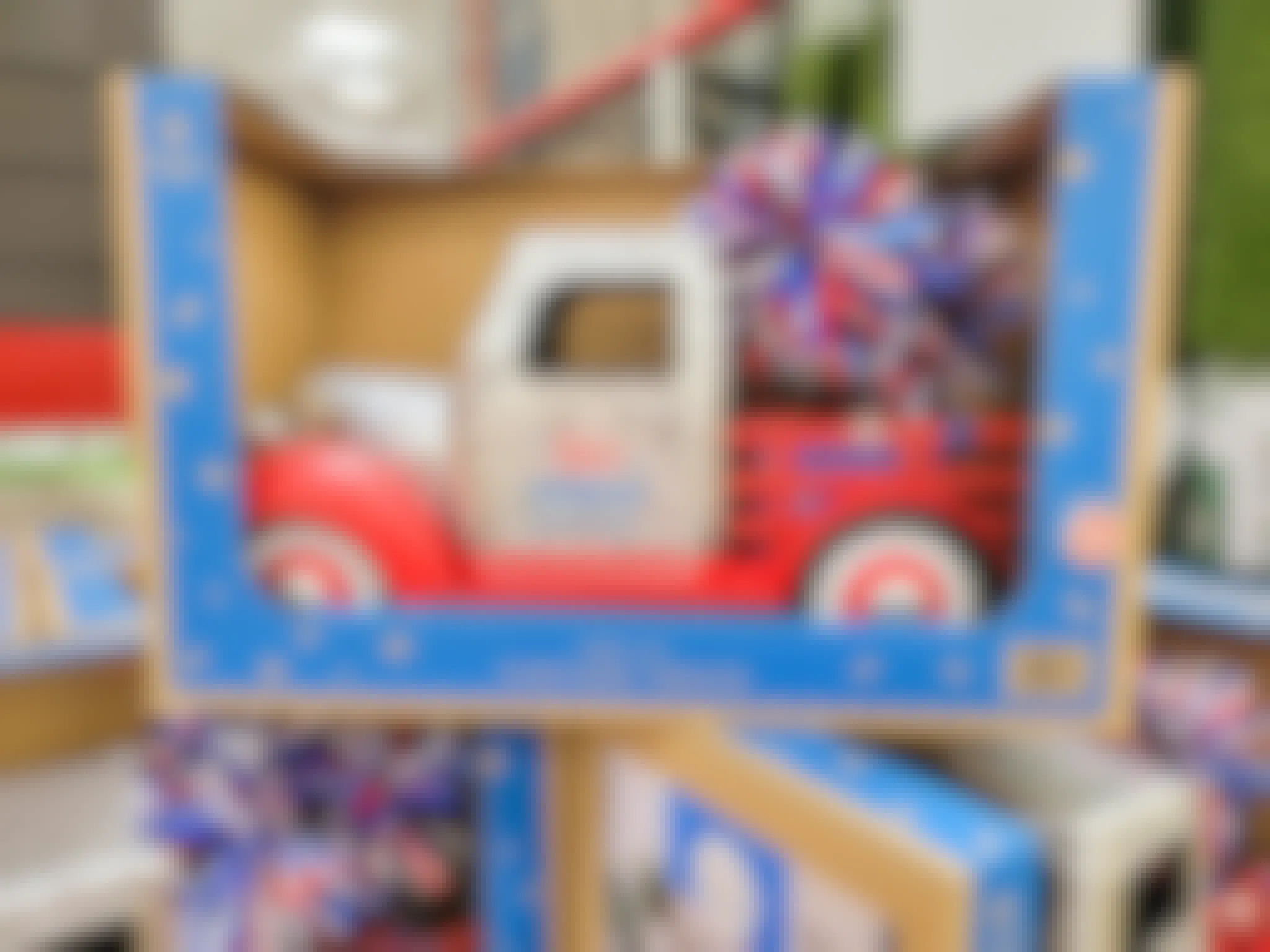 decorative pre-lit 4th of july truck