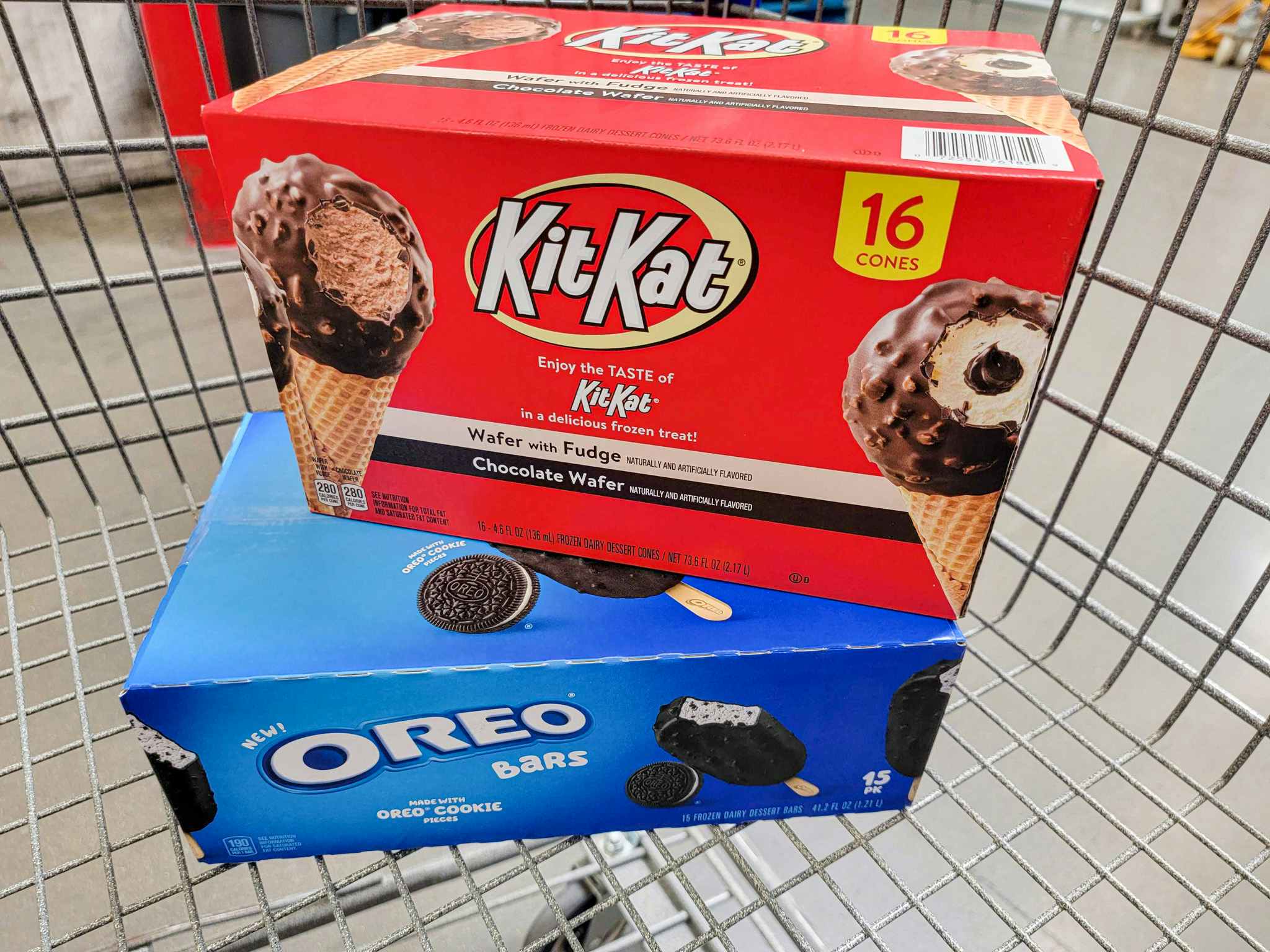 kit kat & oreo ice cream bars