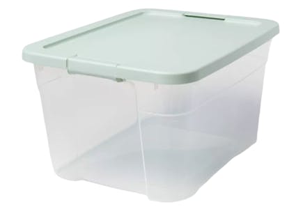 66-Quart Clear Latching Storage Box