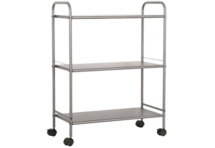 3-Shelf Wide Utility Storage Cart