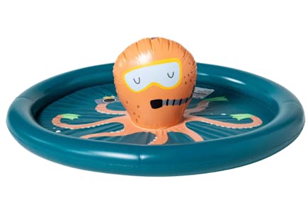 Inflatable Pool with Octopus Sprayer