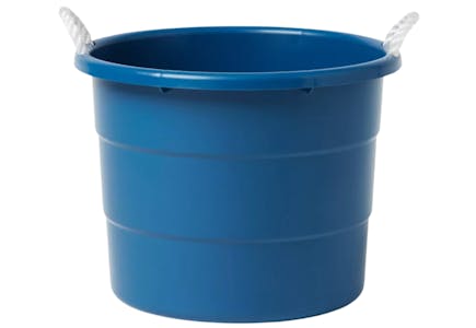 10-Gallon Blue Beverage Tub with Rope Handles