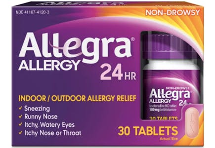 2 Allegra Allergy = $5 Gift Card