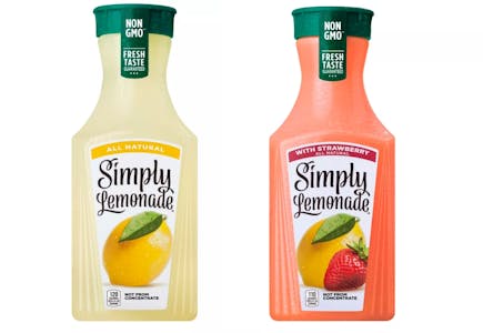 2 Bottles of Simply Lemonade