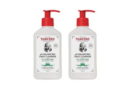 2 Bottles of Thayers Facial Cleanser