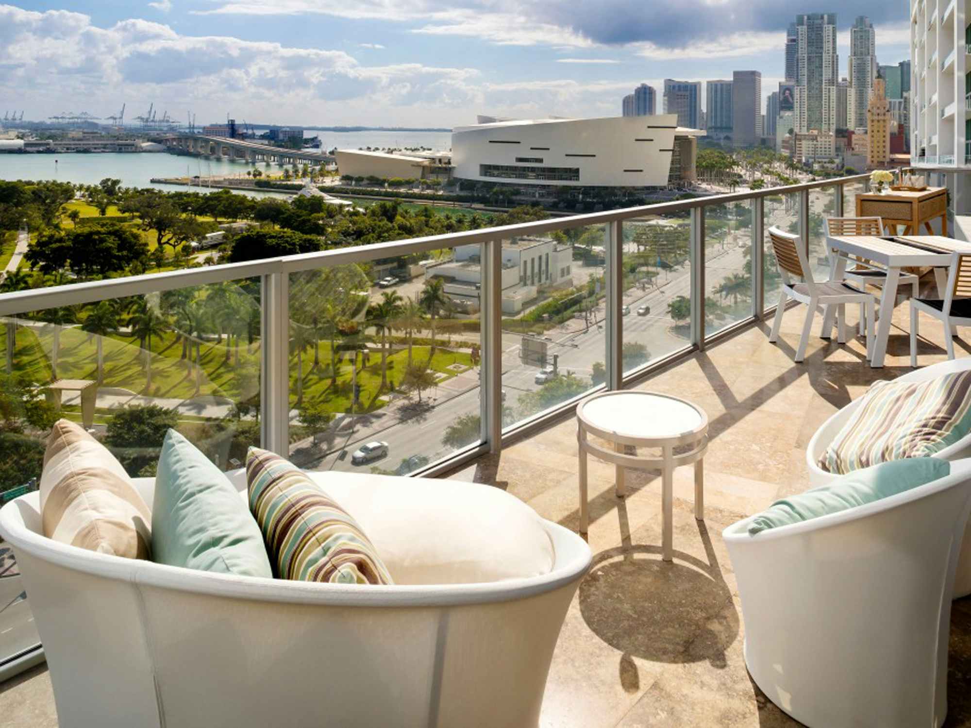 Balcony at The Gabriel Hotel Downtown Miami by Hilton