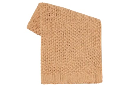 Chenille Knit Throw Blanket 