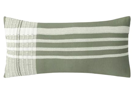 Striped Outdoor Lumbar Pillow