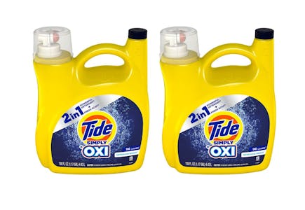 Tide Simply + Oxi Liquid Detergent (192 Loads Total)