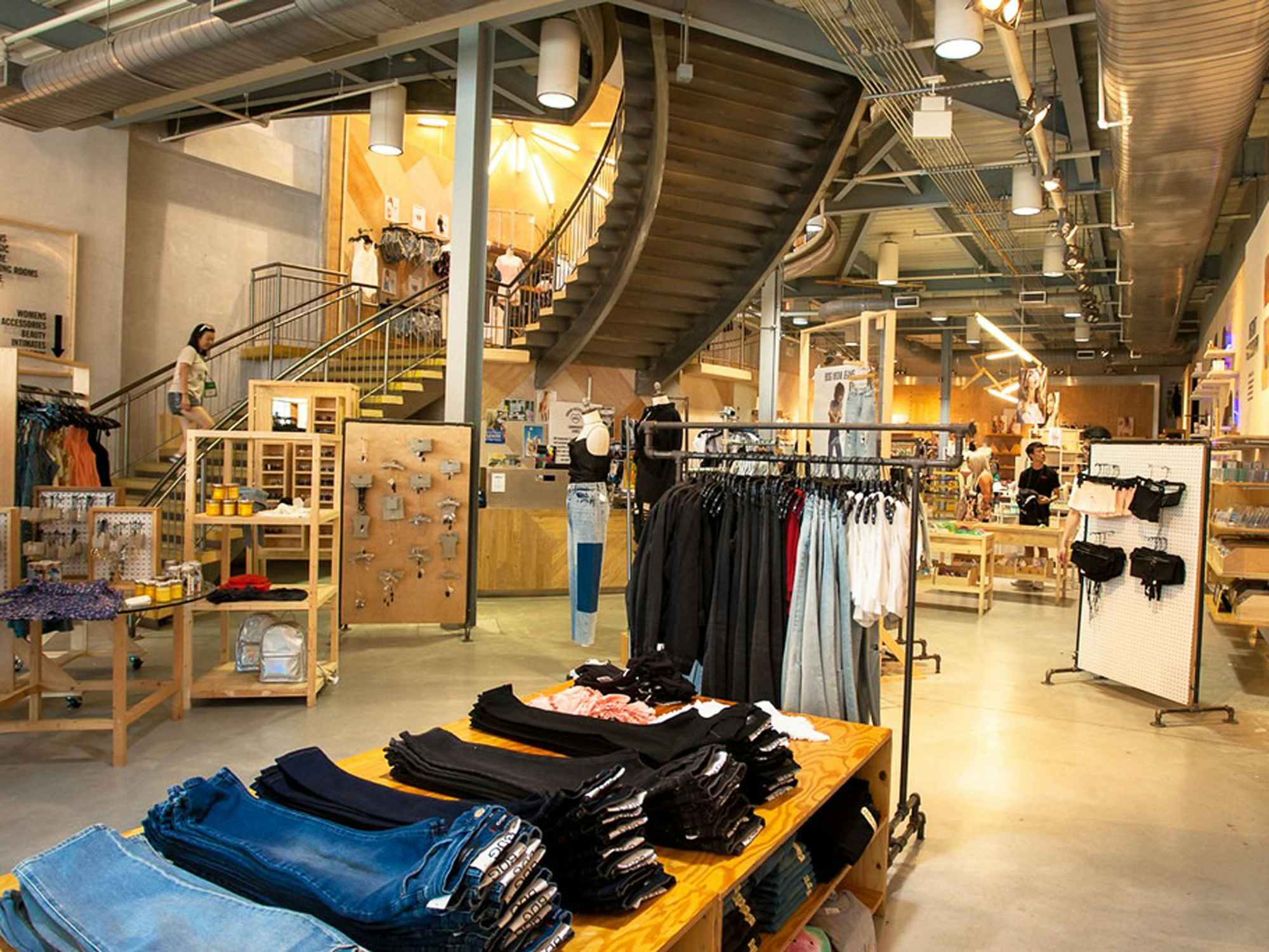interior of an urban outfitters 