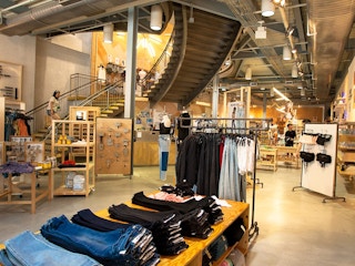 interior of an urban outfitters 