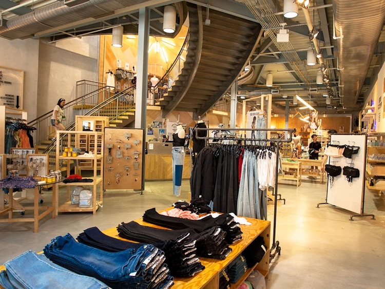interior of an urban outfitters 
